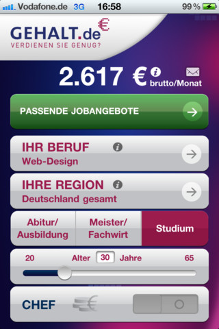 Gehalt.de iPhone App update