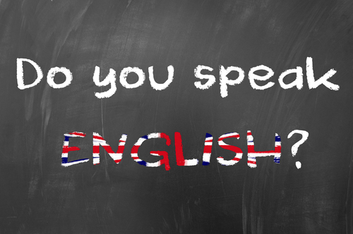 Schild Do you speak english